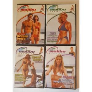 MALIBU PILATES  Workout DVD Set of 4 New Sealed